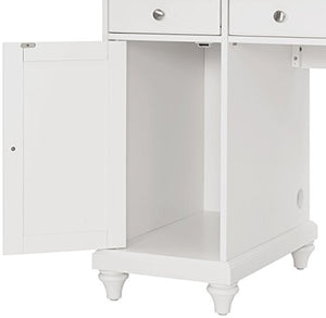 Crosley Furniture CF6507-WH Palmetto Computer Desk - White