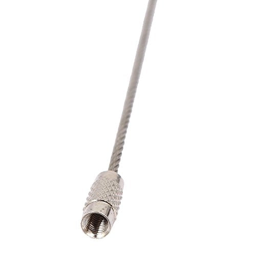 Aexit 1.5mmx120mm Stainless Home Office Furniture Steel Wire Rope Key Rings Luggage Tag Loops Home Office Furniture Sets Buckles 5pcs
