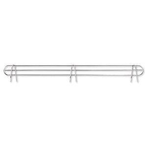 Alera ALESW59BS48SR Wire Shelving Back Support, 48" Wide, Silver (Pack of 2 Supports)