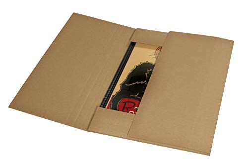 Aviditi Brown Kraft Jumbo Mailing Boxes, 26 x 20 x 6 Inches, Pack of 20, Jumbo Easy-Fold, Crush-Proof, for Shipping, Mailing and Storing