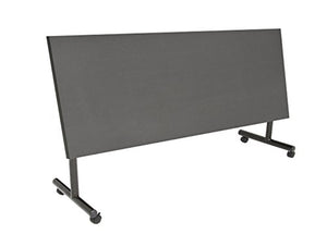 Regency Kobe 72" Flip Top Mobile Training Table - Grey