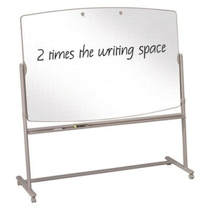 Total Erase Reversible Mobile Easel, 72 x 48, White Surface, Neutral Frame, Sold as 1 Each