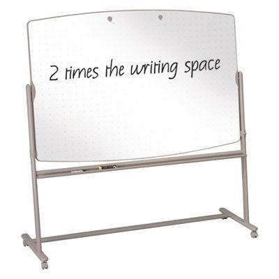 Total Erase Reversible Mobile Easel, 72 x 48, White Surface, Neutral Frame, Sold as 1 Each