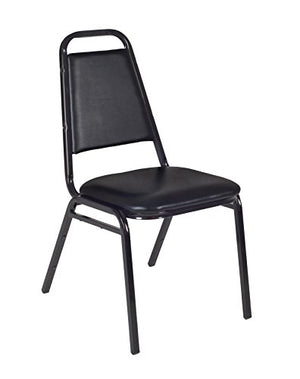 Regency 8029BK8PK Restaurant Stack Chairs (Set of 8), Black