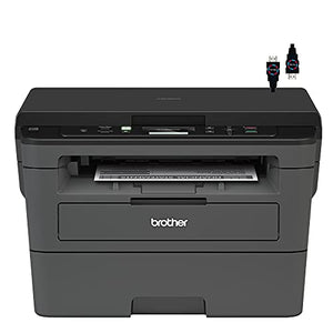 Brother Premium HL L23 Series Compact Monochrome Laser All-in-One Laser Printer I Print Scan Copy I Wireless | Mobile Printing I Auto 2-Sided Printing I Up to 32 Pages/Min + HDMI Cable (Renewed)