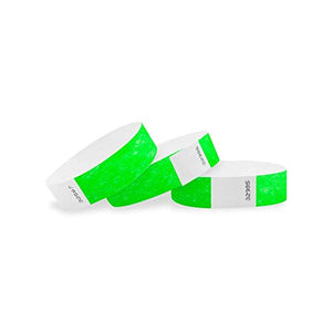 WristCo 3/4" Tyvek Wristbands | Lightweight | Durable | Waterproof | Great for Events and Screening | Neon Red | 40,000 Paper Wristbands