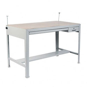 NEW - Precision Four-Post Drafting Table Base, 56-1/2w x 30-1/2d x 35-1/2h, Gray - 3962GR