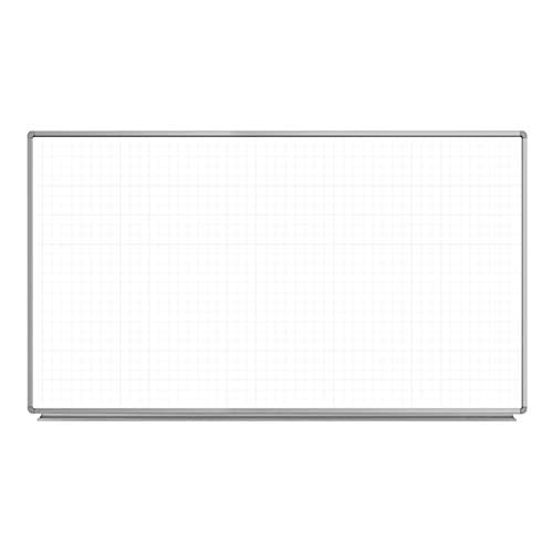 Luxor 72” x 40” Wall-Mounted Magnetic Ghost Grid Whiteboard