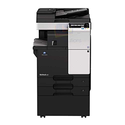 Konica Minolta Bizhub 227 A3 Monochrome Laser Multi-Function Copier - 22ppm, Copy, Print, Scan, Auto Duplex, Network, 1800 x 600 DPI, 2 Trays, Stand (Renewed)