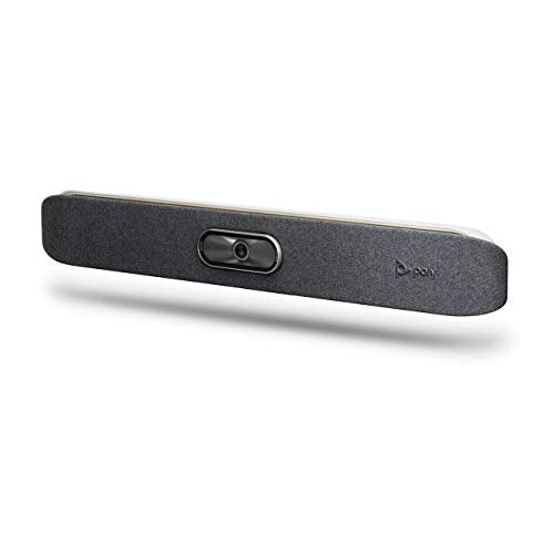 POLY - Studio X30 (Polycom) - 4K Video & Audio Bar - Conferencing System - Small Meeting Rooms - Teams, Zoom (Renewed)