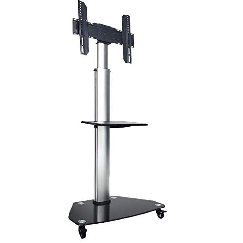 YokIma TV Stand Mobile TV Cart for 32-65 Inches Screens, Rotatable Universal Mount with Storage Tray and Wheels