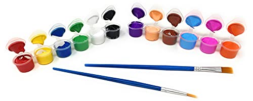 Acrylic Paint Set for Kids & Adults Pumpkin Paint Pots Craft Paint for Kids Paint Cups Paint Party Supplies Basics with Lids Craft Paint Set Art Party Supplies Basic Primary Colors (100)