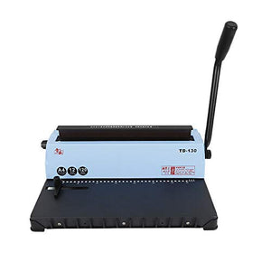 Binding Machine 34 Hole Puncher Manual Calendar Paper File Menu Punching Machine Spiral Coil Iron Ring A4 Binding Punching Machine for Schools, Offices, Photo Studios