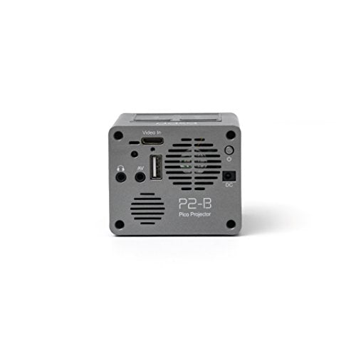 AAXA P2-B LED Projector - Support Full HD 1080P for Smartphone, iPhone, Gaming, Laptop, Travel with Mini-HDMI, Onboard Media Player, and up to 150min Battery Life