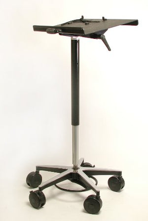 Mobile Desk Vision Laptop Computer Cart on Wheels Includes 4" Casters, 22" Top, 26" Wheel Base, Foot Adjustable Height