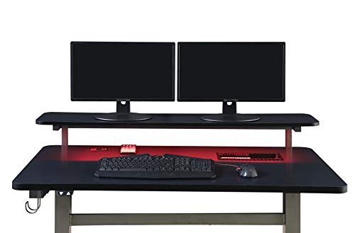Z-Line Designs ODD0001-848DU Series 1.8 Performance Adjustable Electric Height Working Gaming Desk 48" Grey