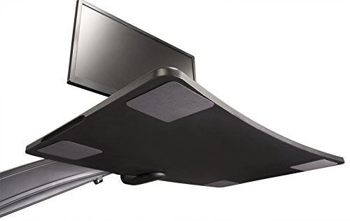 Cadence Express Standing Desk Workstation (Single Monitor, Silver)