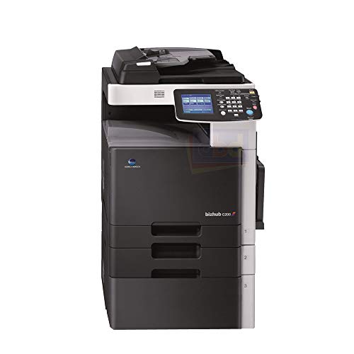 Refurbished Konica Minolta Bizhub C200 A3 Color Laser Multifunction Copier -20ppm, Copy, Print, Scan, Network, Auto Duplex, 2 Trays, Cabinet