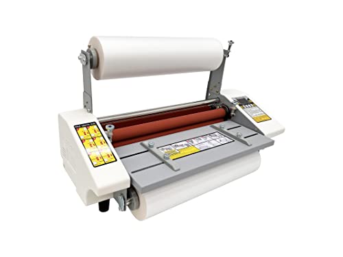 TECHTONGDA Hot Cold Roll Laminator, Digital Control Thermal Laminating Machine - 110V, Single/Dual Sides Lamination - A3+/12.9" 120141