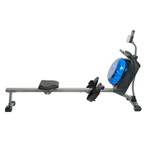 Sunny Health & Fitness Hydro+ Dual Resistance Magnetic Water Rowing Machine (Hydro+)