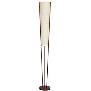 Dainolite 83323F-OBB Floor Lamp with Linen Shade, Oil Brushed Bronze