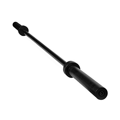 WF Athletic Supply 300 LB Cast Iron Olympic Weight Set with 7’ Olympic Bar for Muscle Toning, Strength Building, Weight Loss - Multiple Choices Available (c. Black Grip Plate Set)