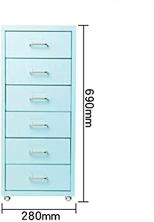noxozoqm Rolling Vertical File Cabinet Drawer Storage Cabinet - Home Office Mobile Steel Storage (Black, Size: )