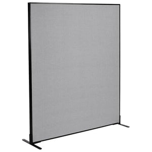 Global Industrial Freestanding Office Partition Panel, Gray 60-1/4"W x 72"H