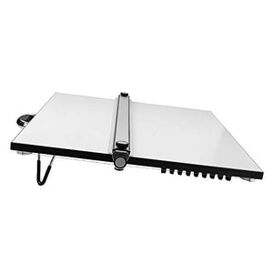 Pacific Arc Table Top Drawing Board with Parallel Bar, White, 30 inches by 42 inches