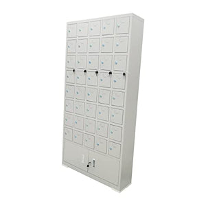 TECHTONGDA 40 Slots Cell Phone Storage Locker Cabinet with Door Locks and Keys