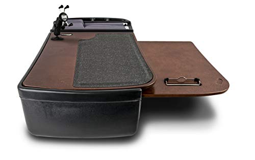 AutoExec AUE10053 GripMaster Car Desk Mahogany Finish with Phone Mount