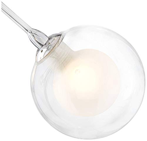 Mid Century Modern Floor Lamp Sputnik Style 16-Light Chrome Opal Glass Orbs for Living Room Reading Bedroom - Possini Euro Design