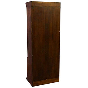 Crafters and Weavers Legacy 4 Door Barrister Bookcase - Brown Walnut