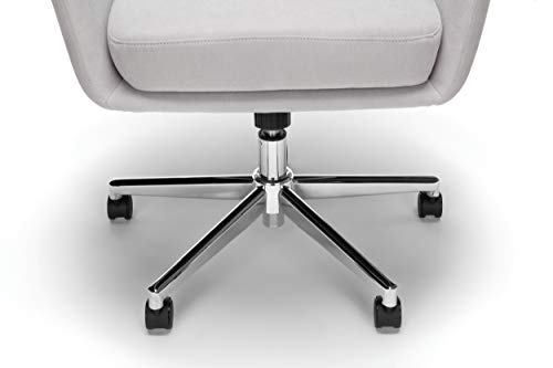 OFM 733-F Modern Fabric Upholstered Office, Cushioned Arm Chair, Grey