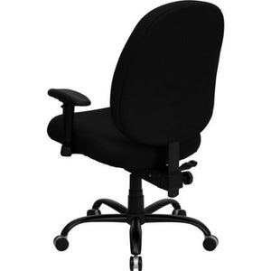 Hercules Series Big and Tall Office Task Chair with Arms, Black (holds up to 500 lbs)