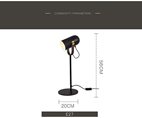 LED Metal Desk Lamp, Adjustable Goose Neck Table Lamp for Bedroom, Study Room and Office