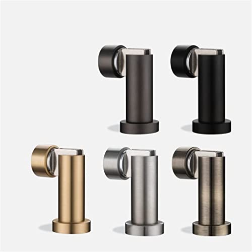 Magnetic Doorstop Copper Door Holder Floor Mount Brushed Stopper (Color: B)