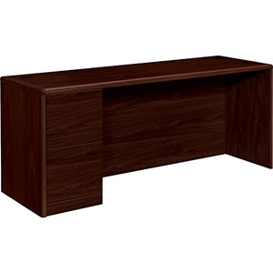 HON 10708LNN 10700 Series Left Pedestal Credenza, Mahogany 72w x 24d x 29 1/2h