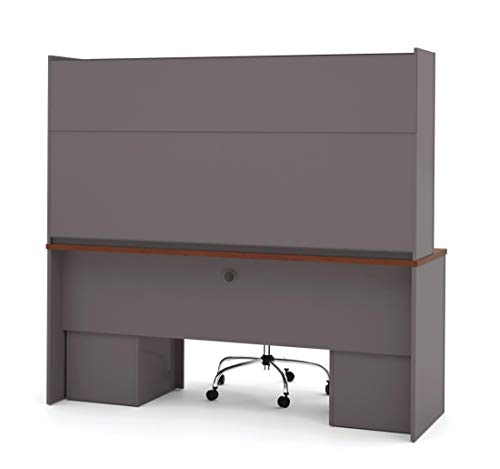 Bestar Credenza Desk with Two pedestals and Hutch - Connexion