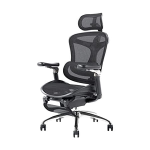 CYXI High Back Mesh Office Chair with Headrest, Lumbar Support, Adjustable Height, Swivel, and Footrest