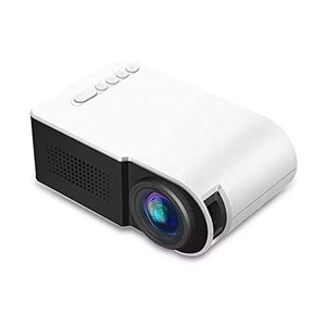 BLLXMX Office Products Portable Video Projector 1920x1080 Resolution 320x240 3D Home Theater Projector 1080P Mini Led Projector for Office and Living Room (Color : White, Size : One Size)