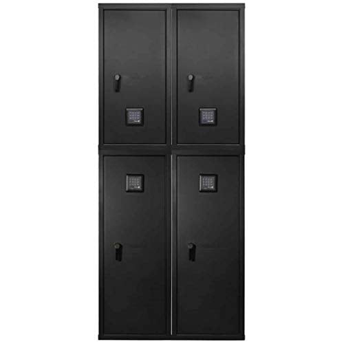 Secure It Gun Storage Agile Quad Model 52 and 40 - Combo Kit, Gun Cabinet Holds 24 Rifles, uses CradleGrid Technology, Heavy Duty Guns Safes with Keypad Control, Safely Stores Guns, Easy Assembly