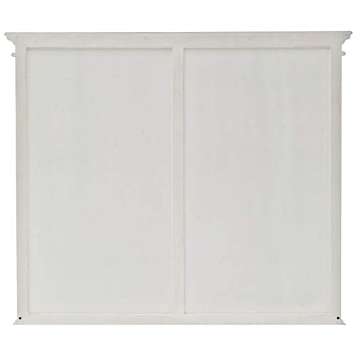 Beaumont Lane Storage Cabinet with Hutch in Pure White