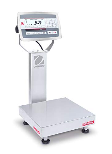 Ohaus D52XW50WQR6 Defender 5000 Washdown Scale, Base Style Square, 100x0.005lb