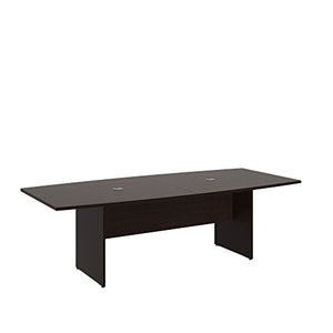 Bush Business Furniture Conference Table for 6-8 People | Boat Shaped 8ft Desk, Mocha Cherry