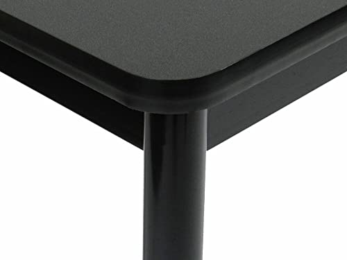 Correll Office Workstation Table, 30"x72", Black Granite