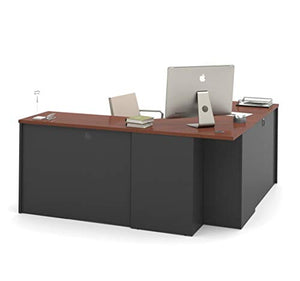 Bestar Corner Desk with Pedestal - Prestige Plus