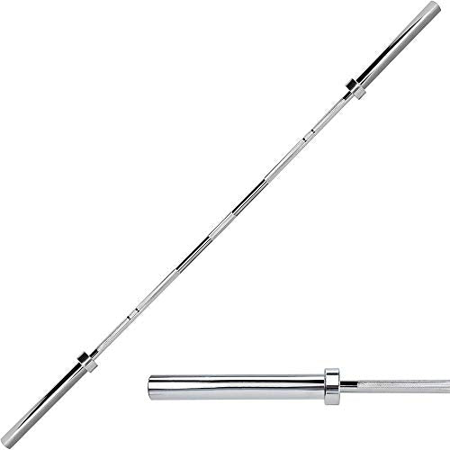 5FT/6FT/7FT-1IN/2IN, Olympic Bar,Olympic Weightlifting Barbell With Two Spring Loops, Barbell For Strength And Core Training, Home Fitness Exercise Equipment With Rotating Sleeve ( Color : 7FT-2 )