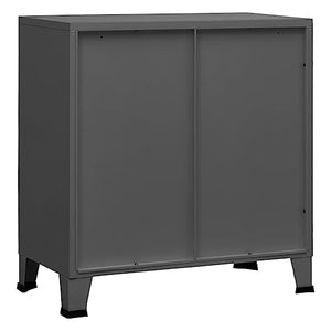 vidaXL Industrial Style Anthracite Steel File Cabinet Sideboard Storage Chest