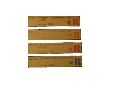 Genuine Ricoh Cl4000Dn Spc411Dn Type 145 High Yield Toner Bundle Set 888308, 888309, 888310, 888311 Bcym Sealed in Retail Packaging